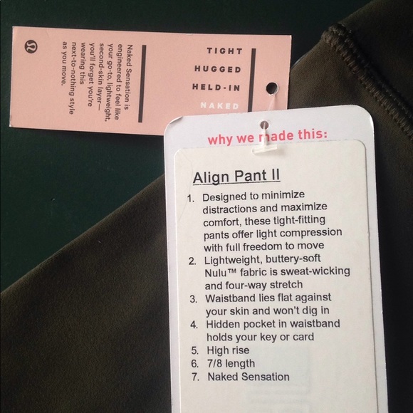 Lululemon align 25" NWT - Picture 6 of 6